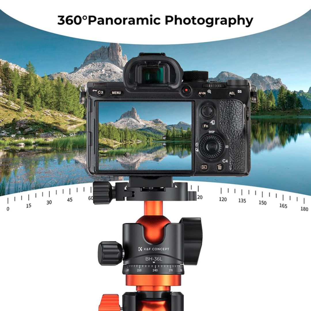 K&F Concept 36mm Metal Tripod Ball Head KF31.044V1 - 6